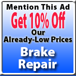 Brake Repair Special Offer